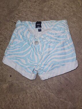 Gap Kids Blue Zebra Print Shorts - Size 5